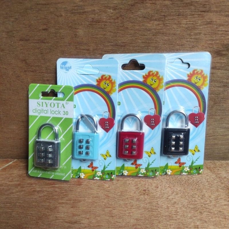 Gembok Angka Gembok koper Gembok pagar Gembok pintu