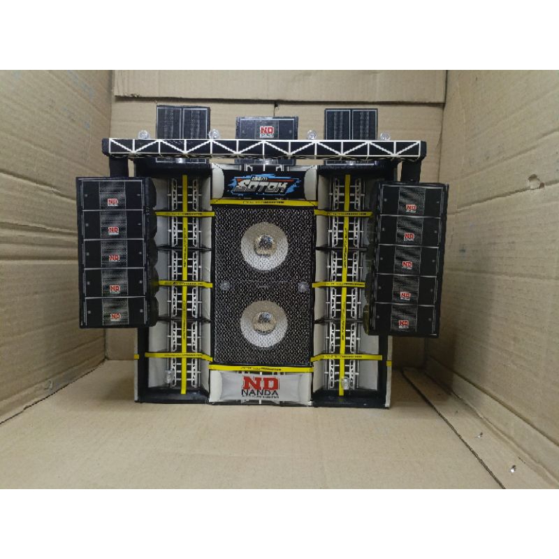 Miniatur Sound Gantung Double Speaker