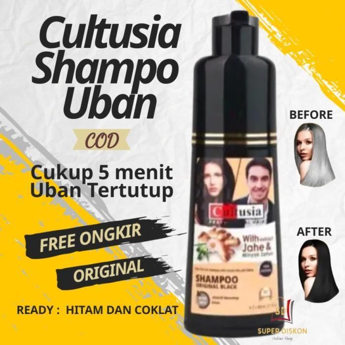 [TERLARIS] Shampoo Penghilang Uban Cultusia | Shampo Penghitam Rambut Uban | Shampoo penghitam rambu