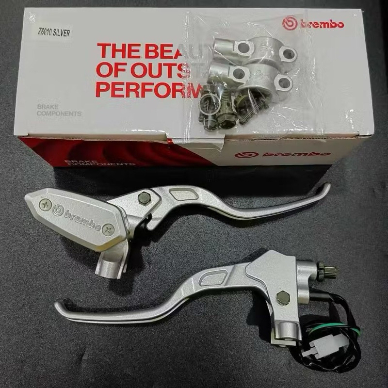 master rem brembo tabung oval silver master rem brembo oval