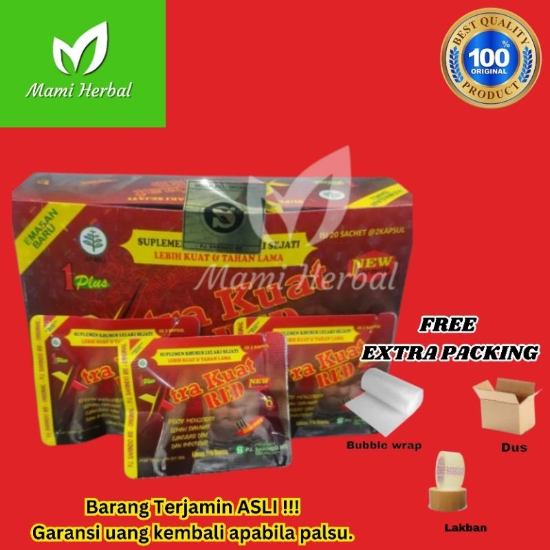 

Kapsul xtra kuat red Original Obat Herbal Jamu Pria Tahan Lama