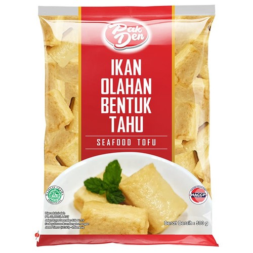 

Olahan makanan beku ikan bentuk tahu PAK DEN tofu 500g