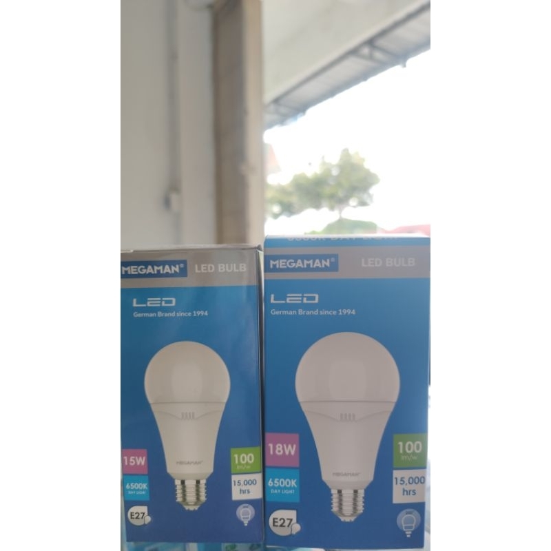 megaman led bulb 15w,18w garansi