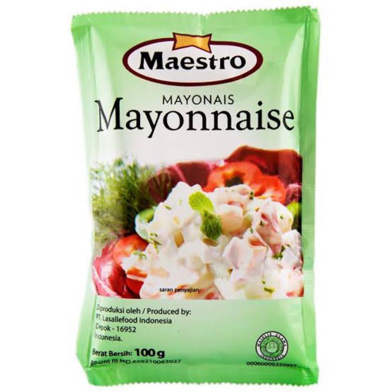 

Maestro Mayonaise Mayonnaise Kemasan 100 gram