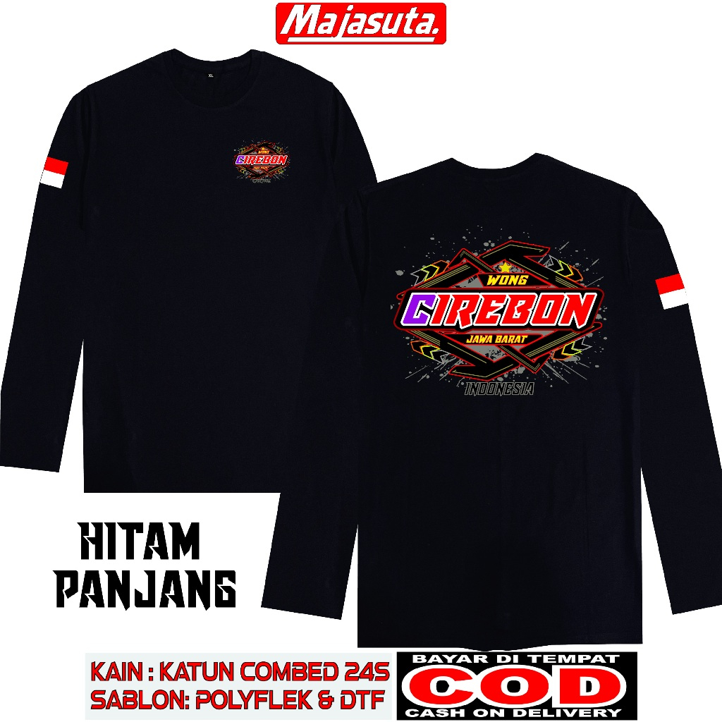 KAOS WONG CIREBON JAWA BARAT M2 DTF MODEL RACING BISA COD KAOSKEREN KAOSDISTRO