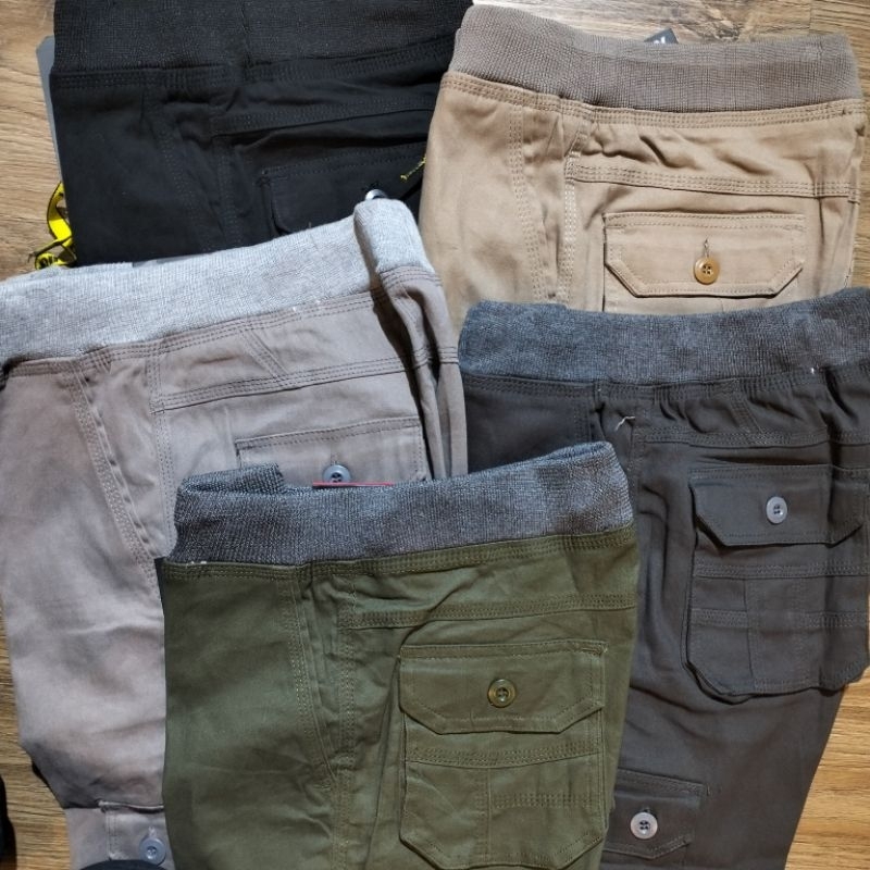 CELANA PANJANG CARGO KARET PRIA PREMIUM FSAN BAHAN KATUN KANVAS/CELANA PANJANG/CELANA CARGO/BAWAHAN 