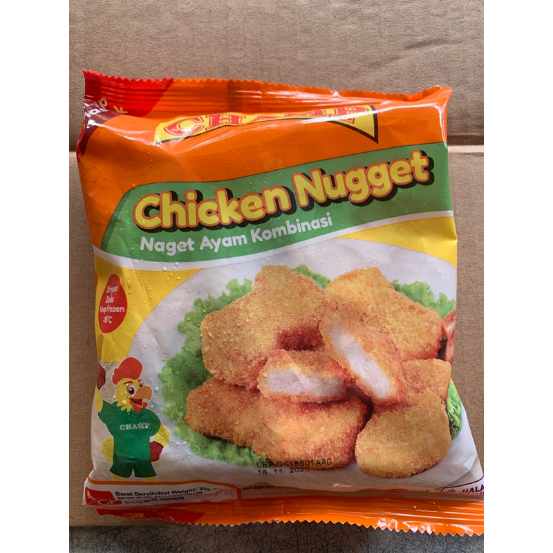 

Nugget Ayam Champ Chicken Nugget 225g Frozen Food (KHUSUS SUMBAR)