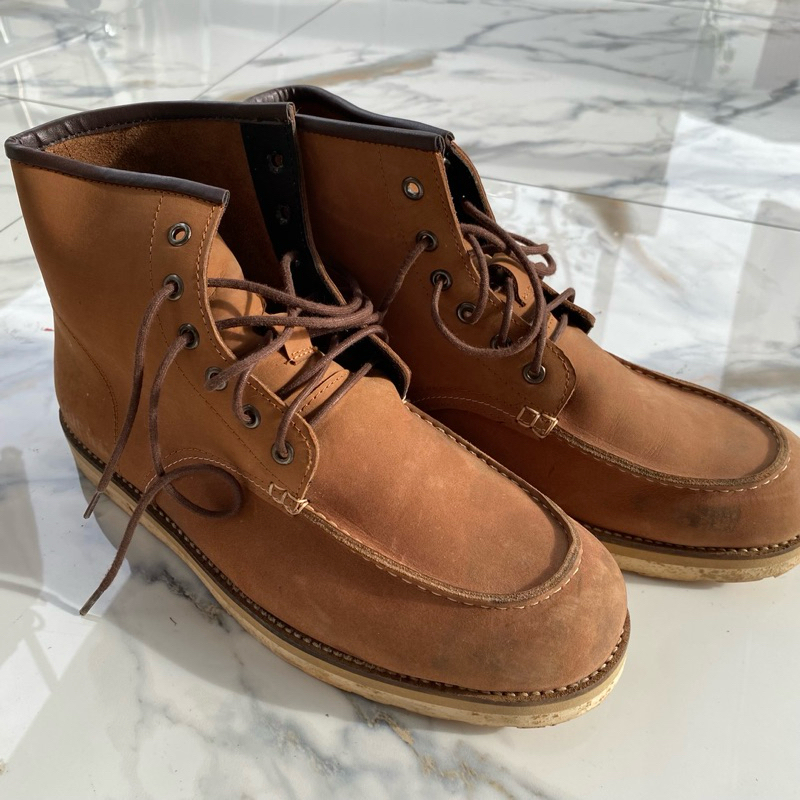Guten Inc Sepatu Boots Kulit Pria | Puntondas Crazy Brown Preloved