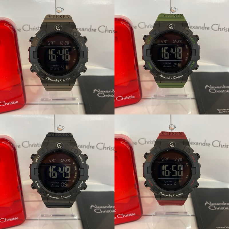 Jam Tangan Alexandre Christie AC 9388 Original Digital Pria