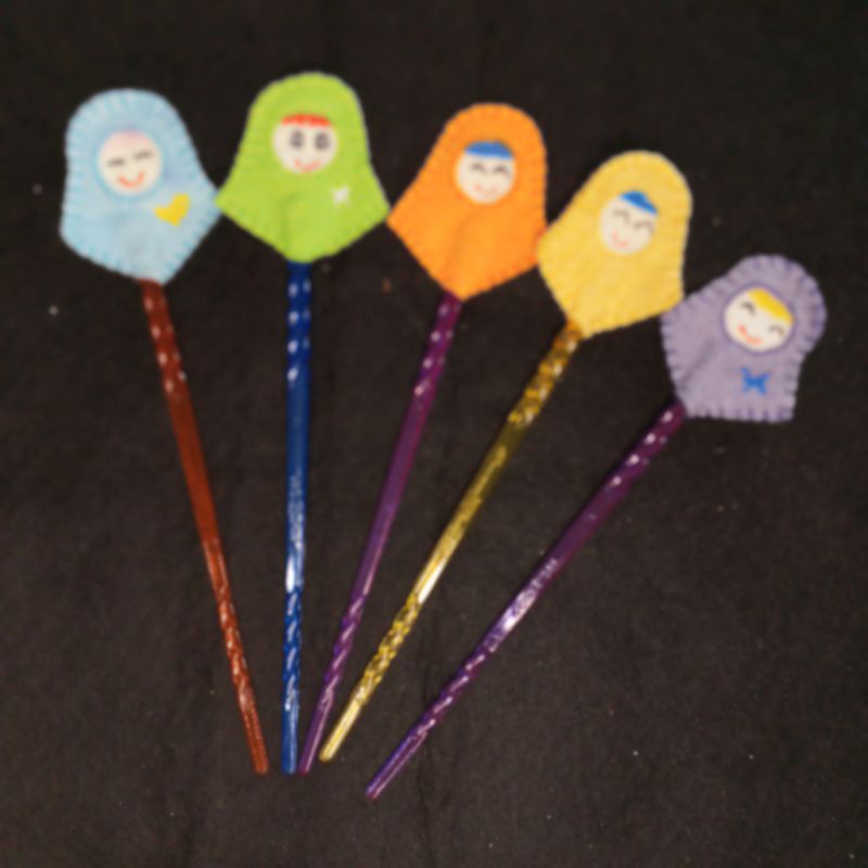 souvernir pernikahan/ulang tahun Kalam ngaji/ tuding ngaji karakter/ tuding lucu/ tuding unik flanel