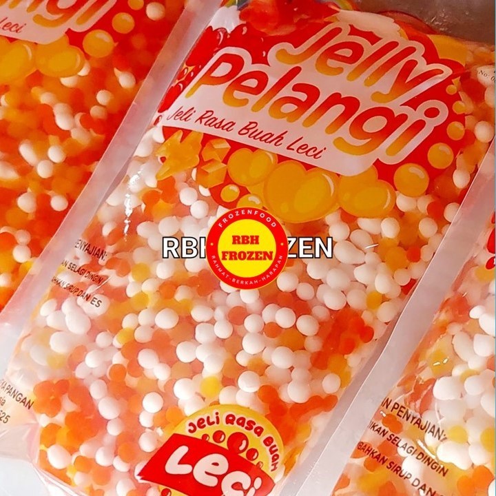 

Jelly Pelangi Bubble Mini / Jeli Mutiara Rasa Buah Leci 500 Gr