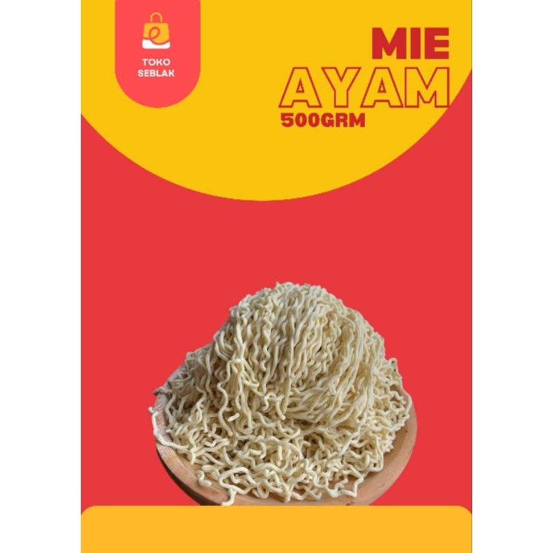 

toko seblak Mie ayam mentah 500gr/bakmie/mie gacoan