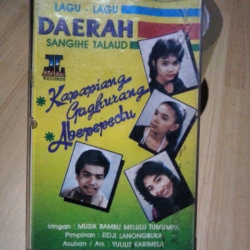kaset pita full box original"LAGU LAGU DAERAH SANGIHE TALAUD"