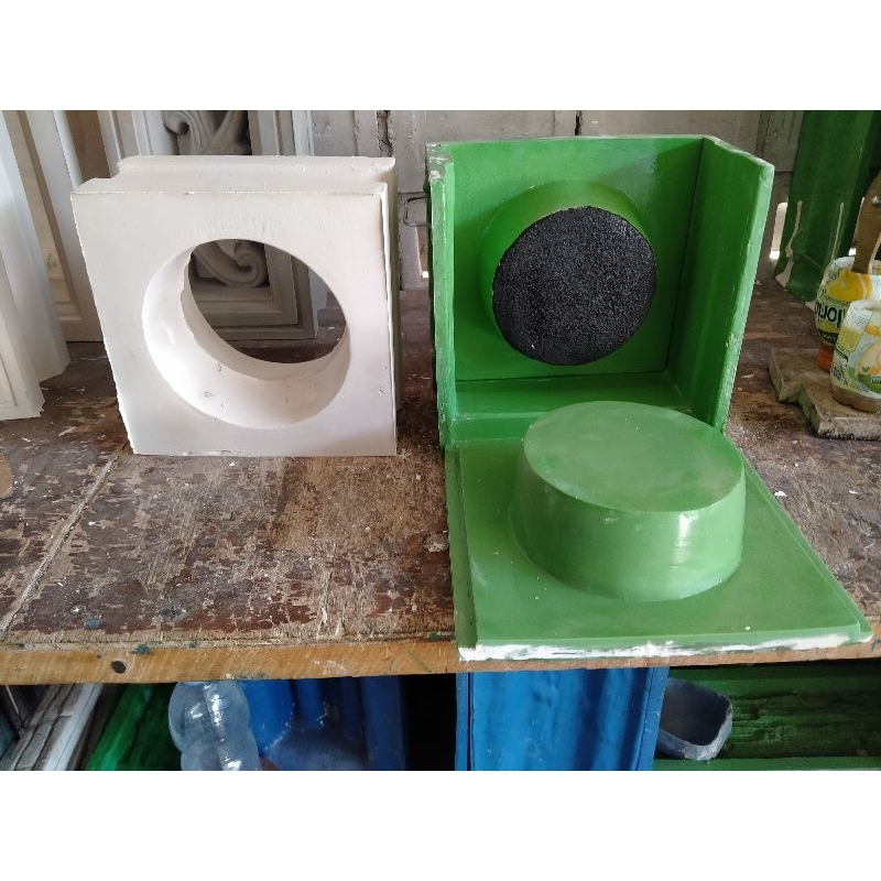 cetakan loster fiber dua muka/cetakan loster motif lingkaran