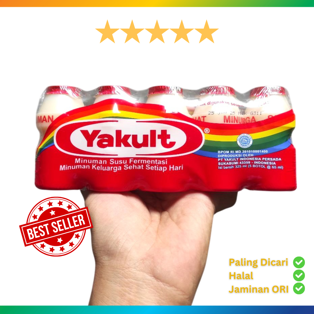 

Yakult Pack Isi 5 TERLARIS exp masih aman 100% ori Minuman Susu Fermentasi Yoghurt