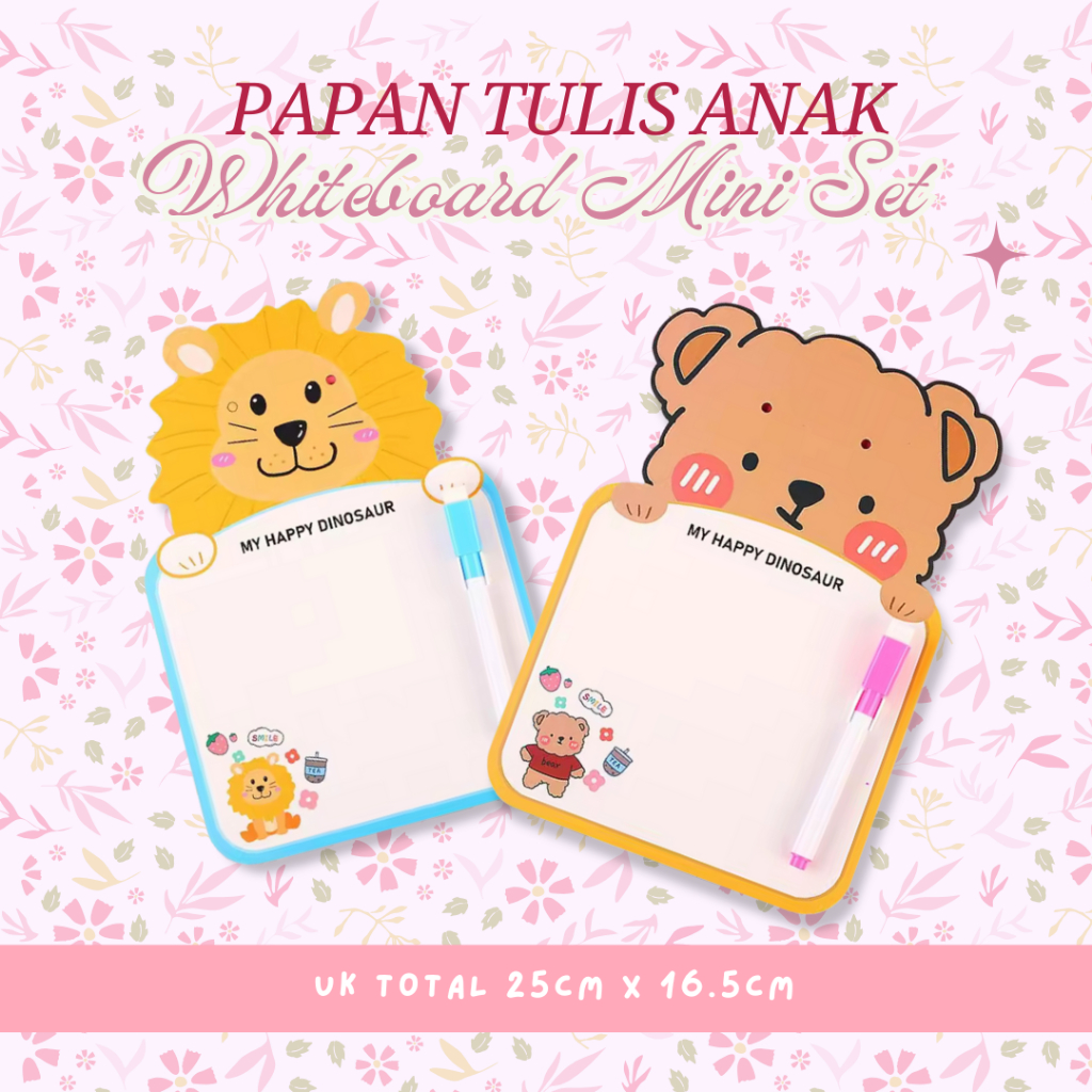 

Set Papan Tulis Mini + 1 Spidol | Belajar Anak Sekolah | TK SD PAUD