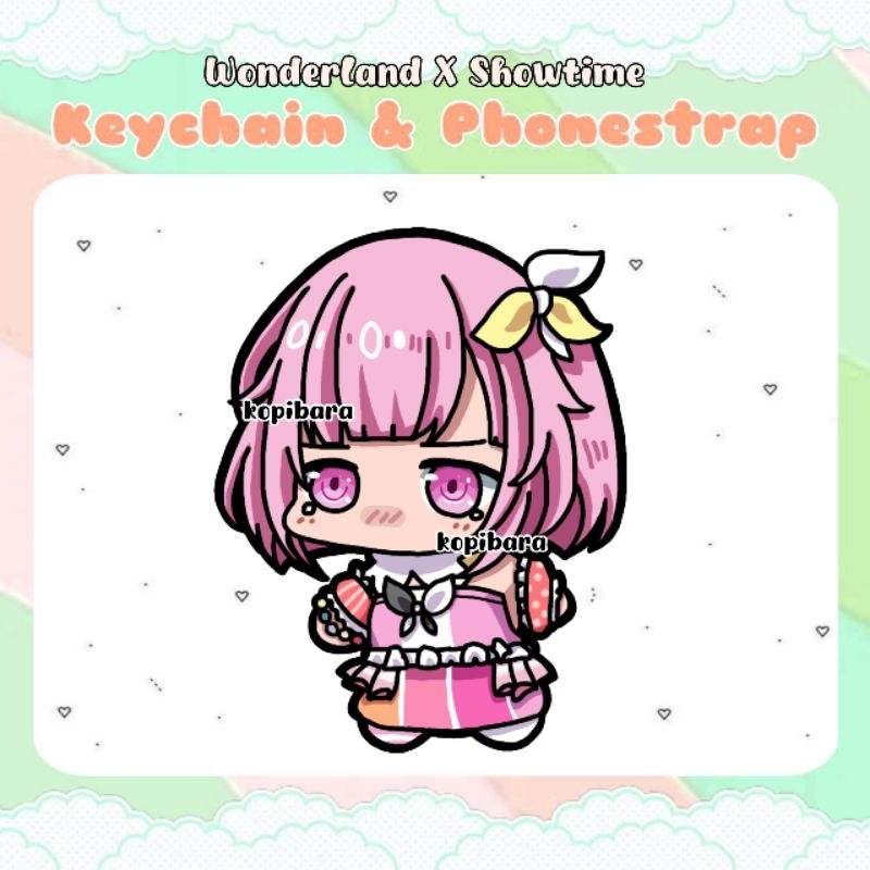 Keychain Phonestrap Gantungan Kunci HP WXS Wonderlands Showtime Project Sekai Hatsune Miku Emu Otori
