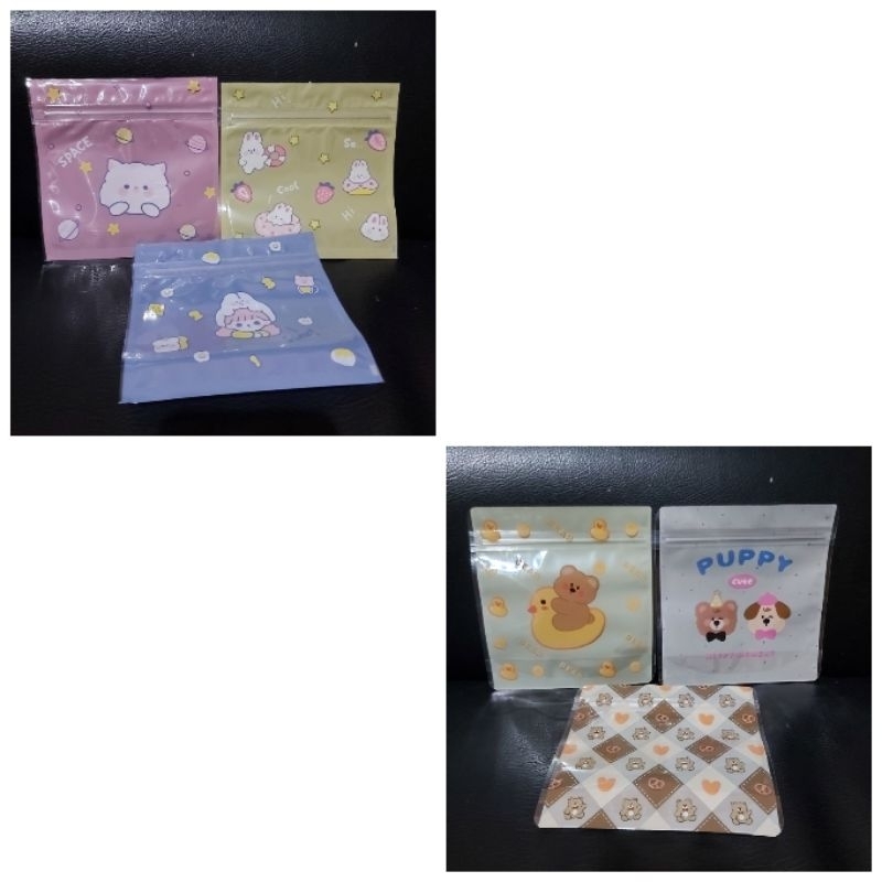 10 PCS Plastik ziplock lucu/plastik ziplock karakter/plastik ziplock/plastik aksesoris/bungkusan pla