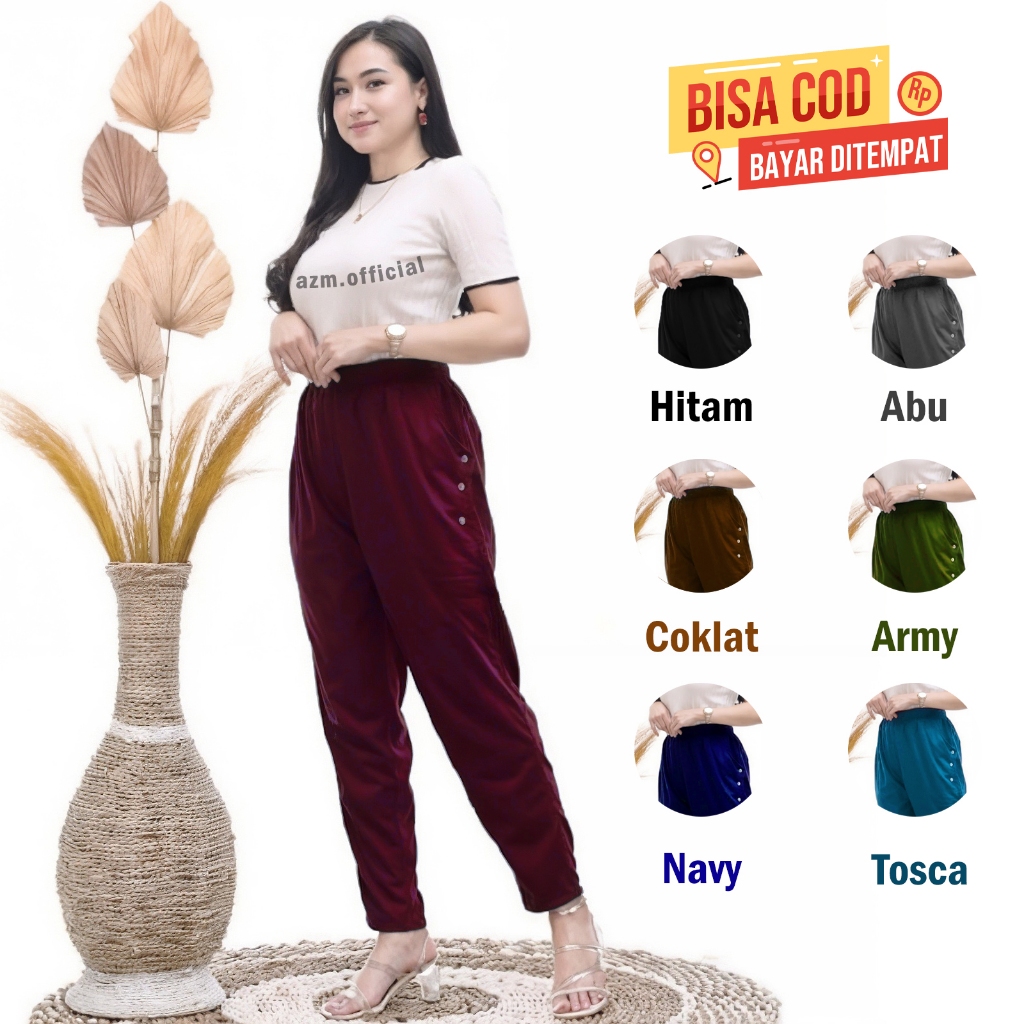 [ COD ] CELANA PANJANG WANITA MURAH | CELANA HARIAN KOLOR WANITA PANJANG CELANA WANITA AYU TING TING