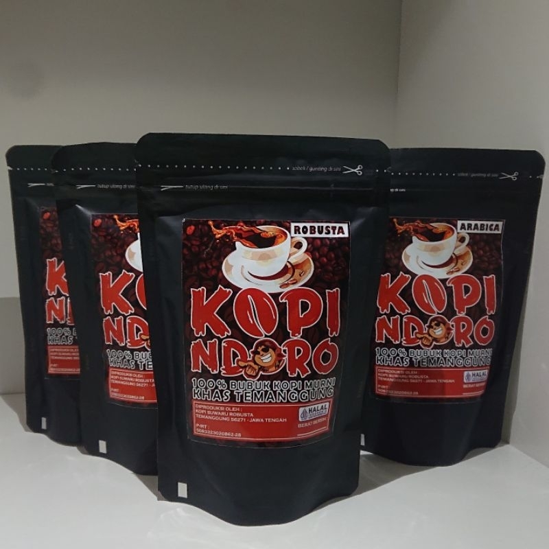 

KOPI NDORO - Kopi Robusta - Kopi Arabica - Kopi asli - Robusta Temanggung - Robusta asli - 100% Kopi Bubuk Murni Khas Temanggung