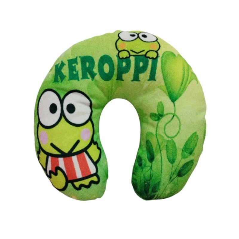 Bantal Leher Keroppi Headrest Keroppi