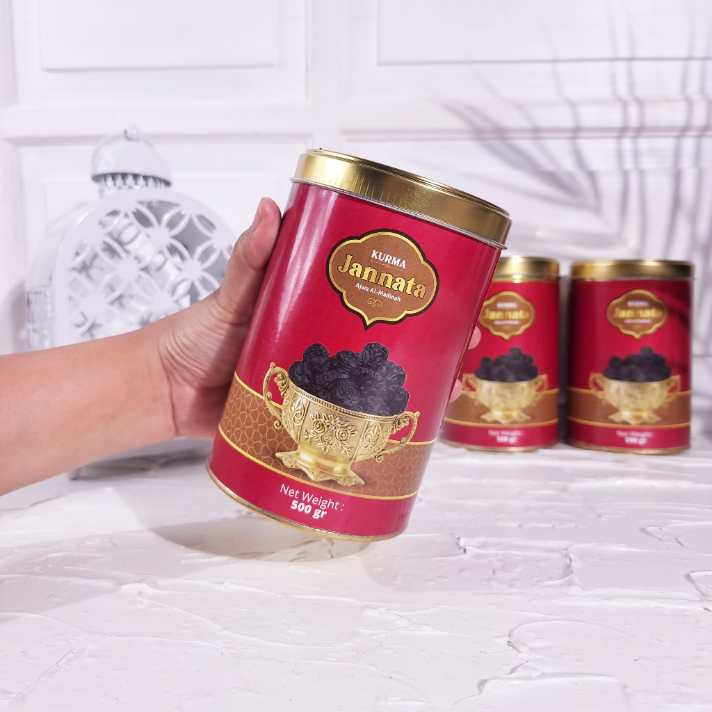 

Kurma Ajwa Jannata Al-Madinah Import BERGARANSI Size JUMBO | 500 Gr