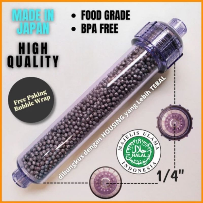 Filter Inline Alkaline (batu orp super) (seperti kangen water)