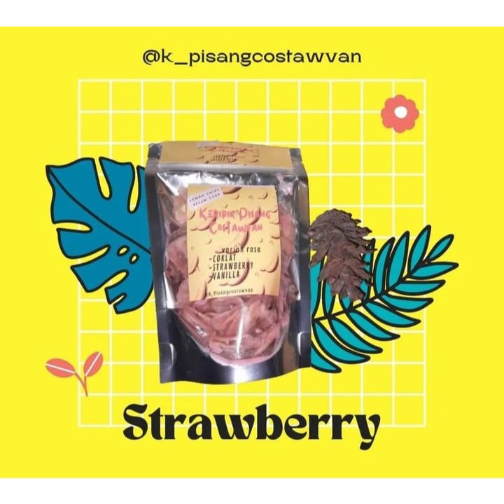 

Keripik Pisang Costawvan Topping Strawberry