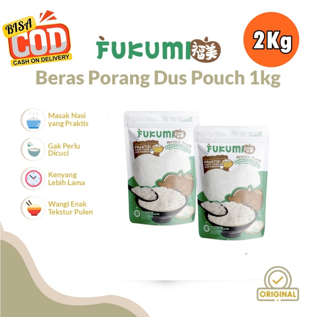 

PROMO COD!!! FUKUMI Beras Porang Shirataki Konjac Rice