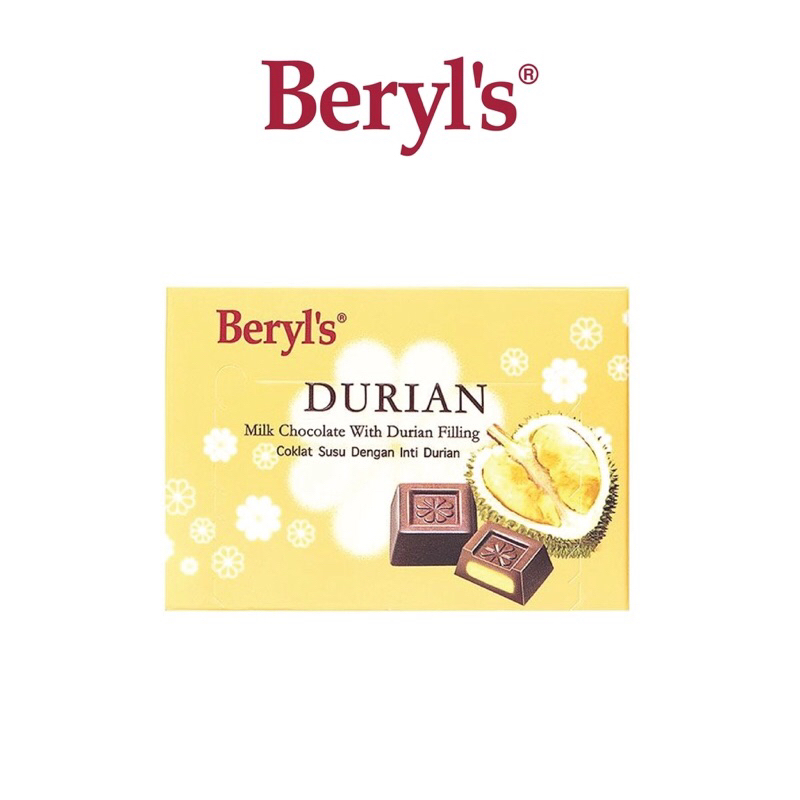 

Beryl's Durian Milk Chocolate with durian filling 60gram MALAYSIA