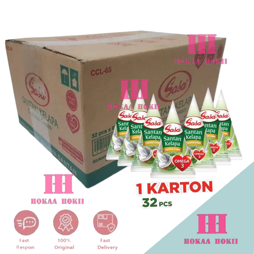 

Sasa Santan Cair 65ml per karton isi 32 pcs