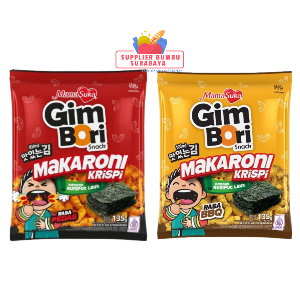 

MamaSuka Gim Bori Makaroni 135g Pedas BBQ