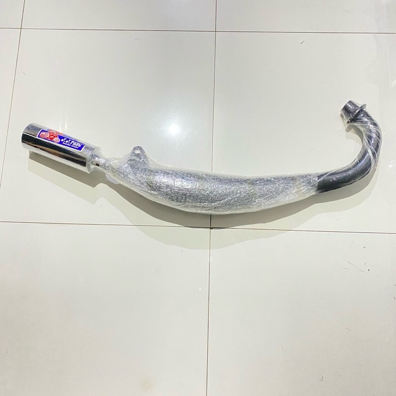 KNALPOT YY PANG SATRIA 2TAK RGV BLACK COBRA ORIGINAL