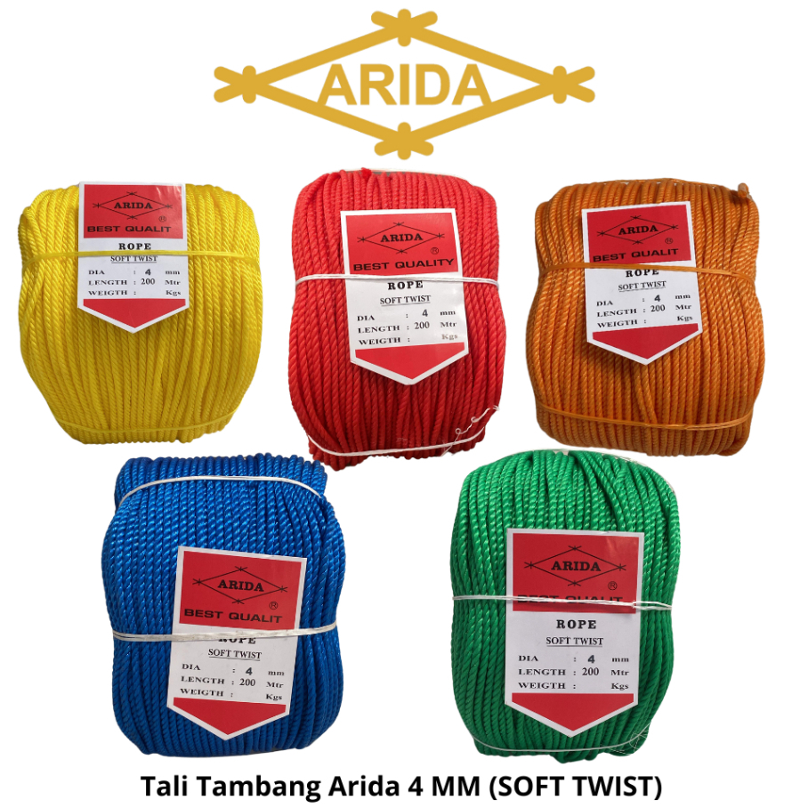 Tali Tambang Arida 4 MM (SOFT TWIST)