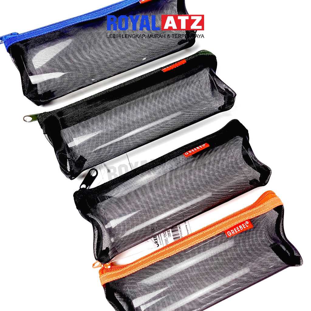 

Tempat Pensil / Kotak Pensil Jaring Atau Mesh Greebel Pencil Bag