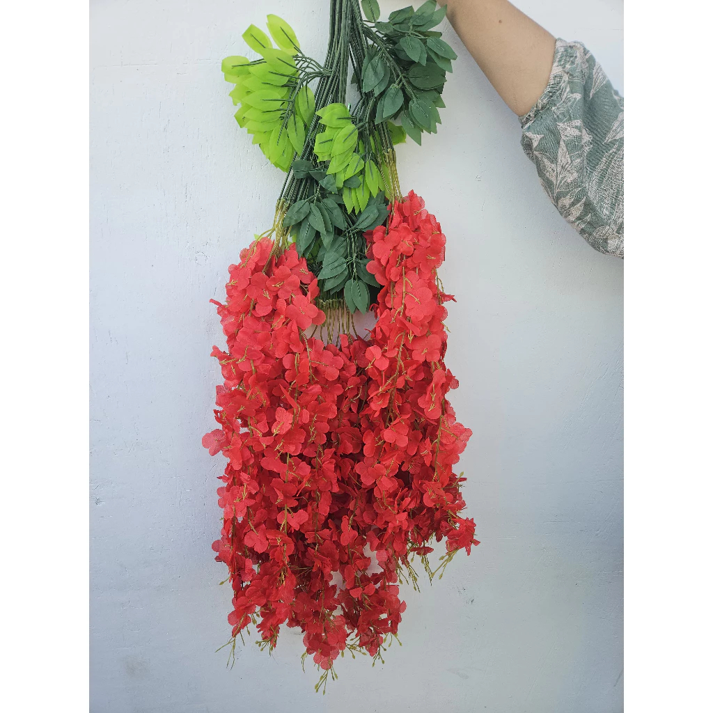 Daun Wisteria jumbo PUTIH HARGA PERLUSIN