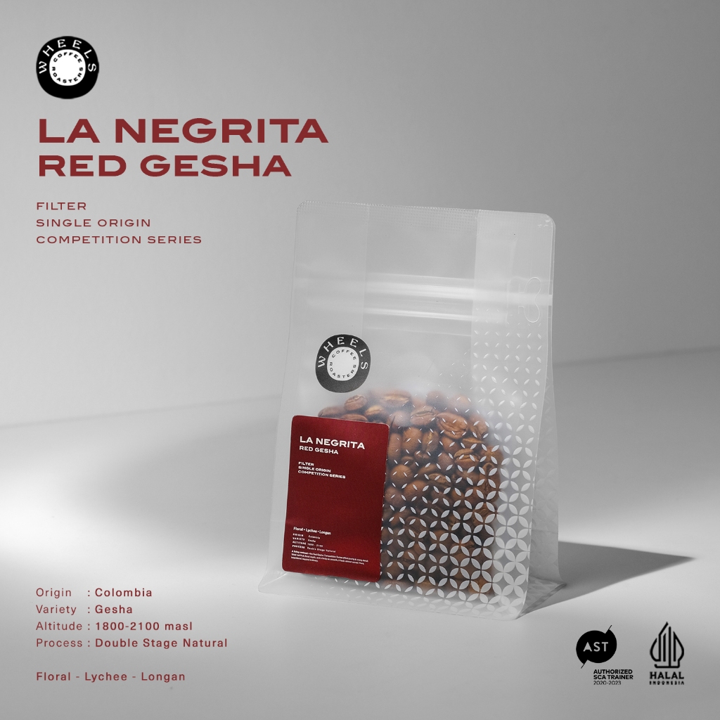 

La Negrita Red Gesha Single Origin Filter Specialty Wheels Coffee Roasters