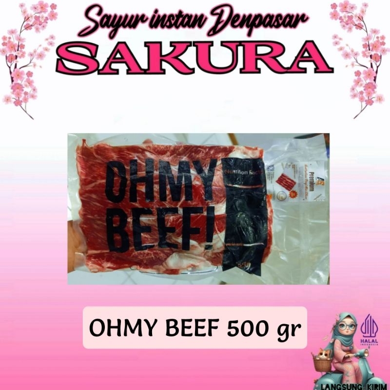 

Daging sapi OHMY beef 500gr _ SAKURA