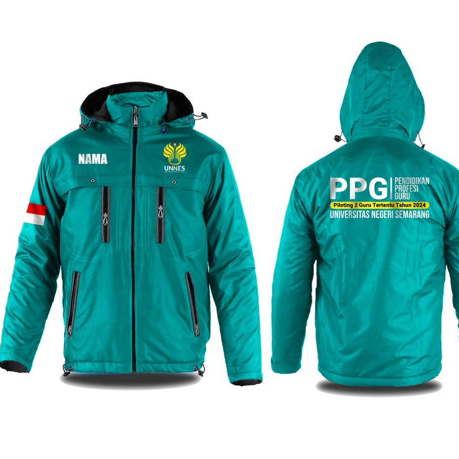 JAKET CUSTOM PPG DALJAB UNESA UNJ UNNES PARASUT / JAKET GURU / JAKET PRIA WANITA KEREN / FREE NAMA