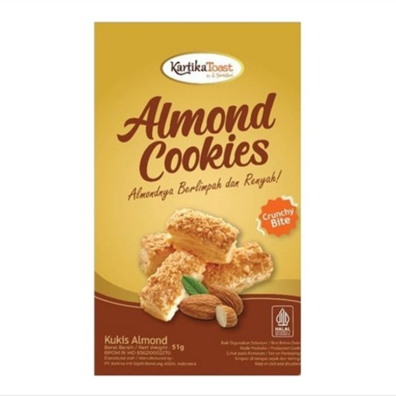 

Kartika Toast Cookies Almond 51 g