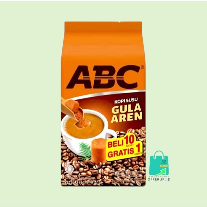 

Kopi ABC Susu Gula Aren 11x27gr Pack