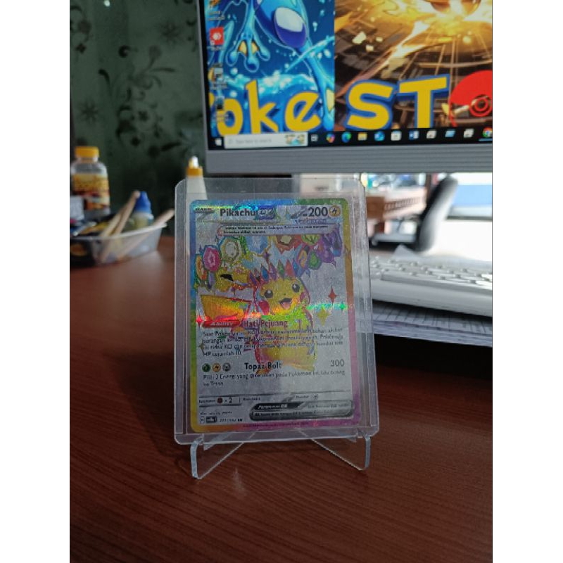 Kartu TCG Pokemon SR Pikachu
