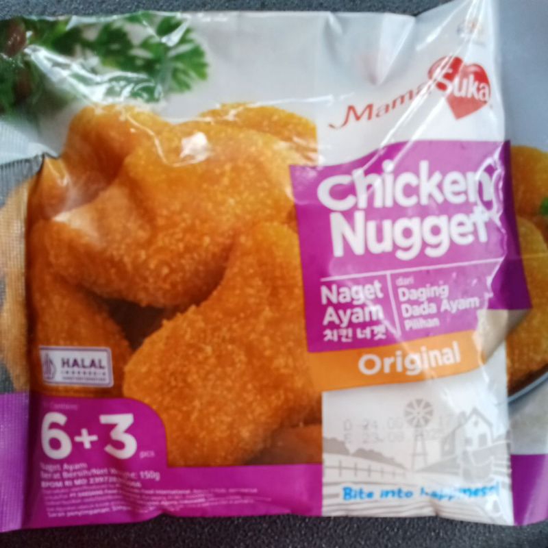 

Mama Suka Chicken Nugget Original 150g(6+3pcs)