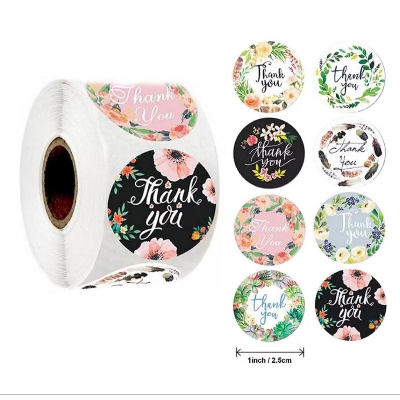 

Sticker Thank You (1 Roll = isi 500 pc)