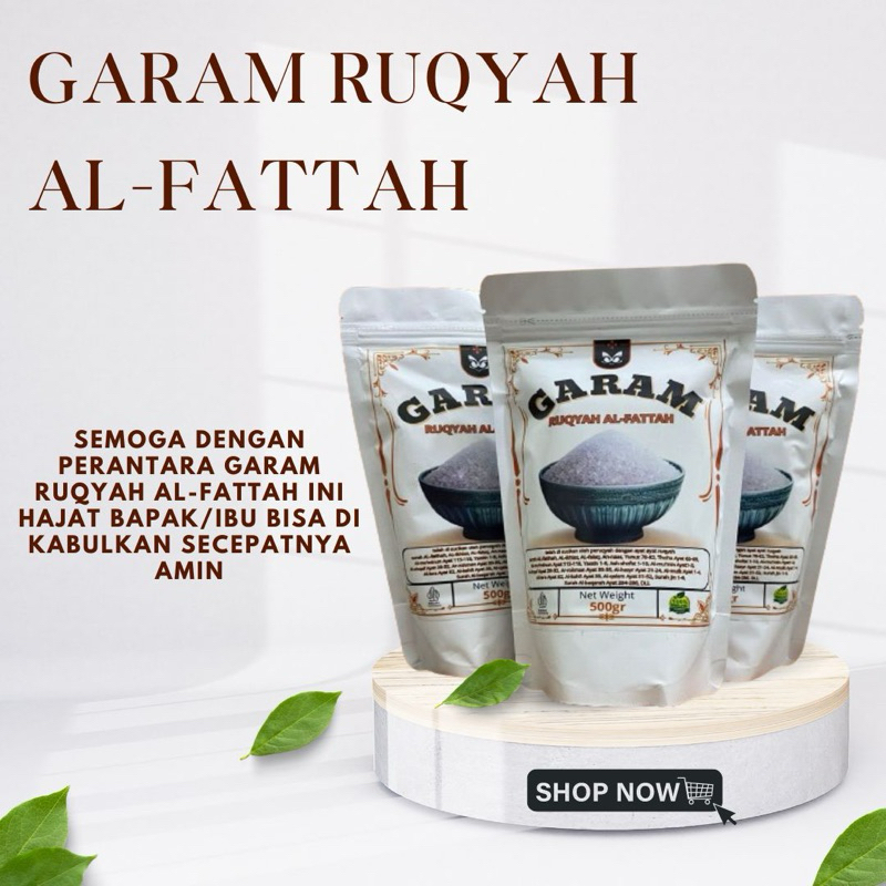 

GARAM RUQYAH AL-FATTAH Semoga Dengan Perantara Garam Ruqyah Al-fattah
