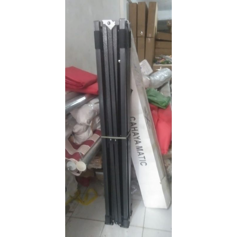 rangka tenda lipat ukuran  3x3 besi hitam ketbalan besi  0,8mm