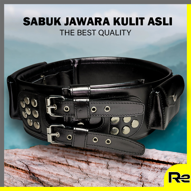 BARU Sabuk Jawara Kulit Asli [Ring 2 Gesper ] Ikat Pinggang Pria Cowok