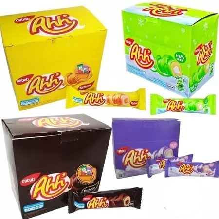 

NABATI AHH 500 Rasa COKLAT/KEJU/KOREA GOGUMA/COCOPANDAN 4gr 1 Box Isi 20pcs