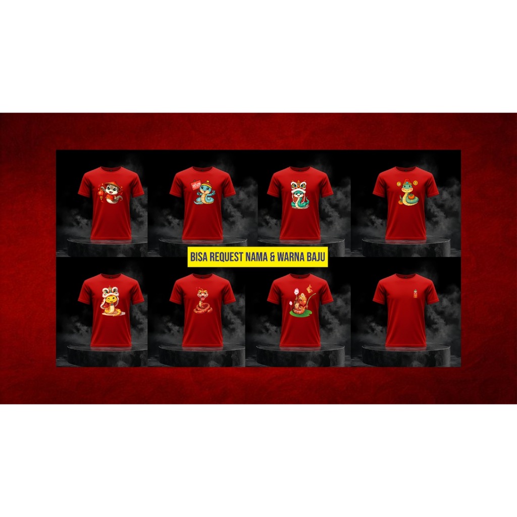 KAOS IMLEK SHIO ULAR 2025 - BAJU SINCHIA IMLEK SHIO ULAR - IMLEK SHIO ULAR BANYAK GAMBAR -BAJU IMLEK