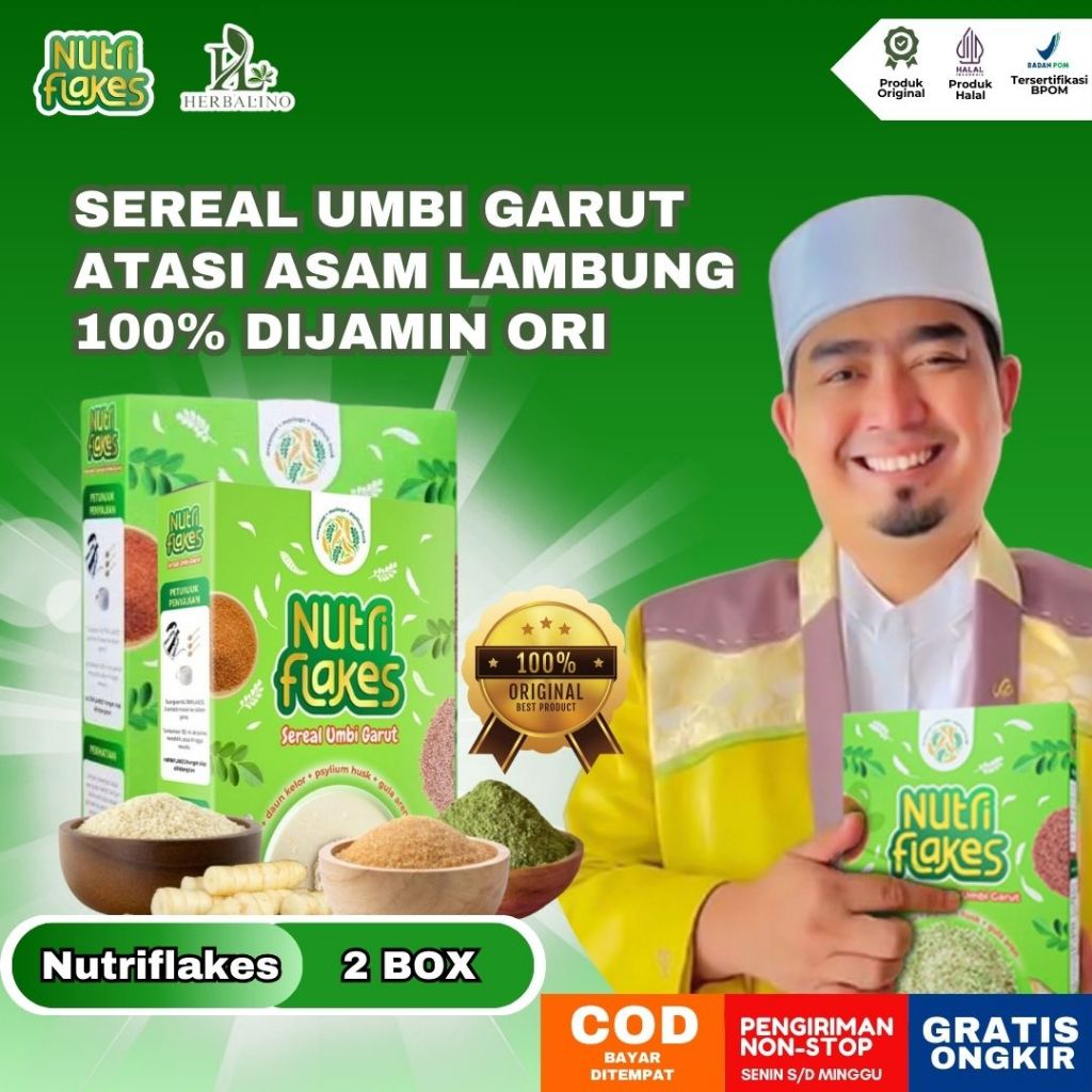 

NUTRIFLAKES 2 BOX - Mengatasi Maag Kronis Dengan Sereal Umbi Garut